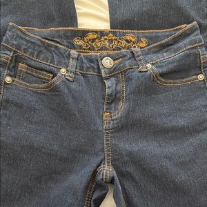 Wax Jean Dark Blue Bootleg skinny Jeans, Size 3